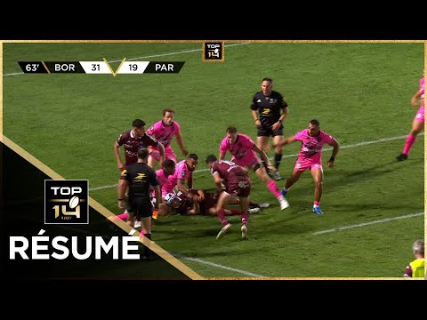 TOP 14 Saison 2024-2025 J01 - Résumé Union Bordeaux-Bègles - Stade Français Paris