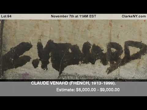 CLAUDE VENARD (FRENCH, 1913-1999).