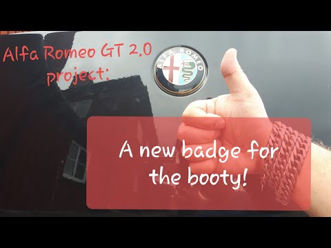 Alfa Romeo GT 2.0 project: A new badge for the boot.