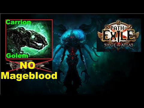[Poe 3.17] NO MAGEBLOOD Carrion Golem Necromancer Build Guide | Archnemesis Siege of the Atlas - 954