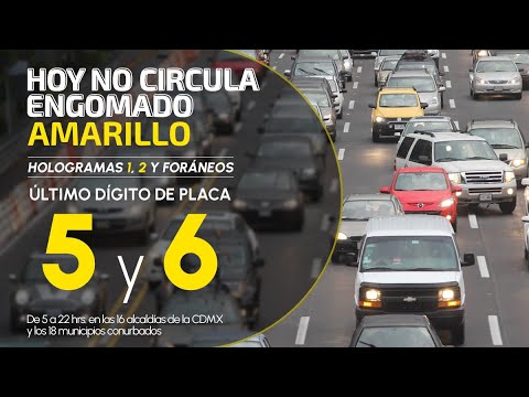 Hoy No Circula, CDMX y Edomex, lunes 23 de septiembre de 2024 - UnoTV