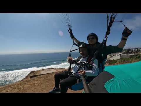 Paragliding on the Pacific Ocean in Puchuncavi-Maitencillo near Valparaiso - Chile - 03 01 2024