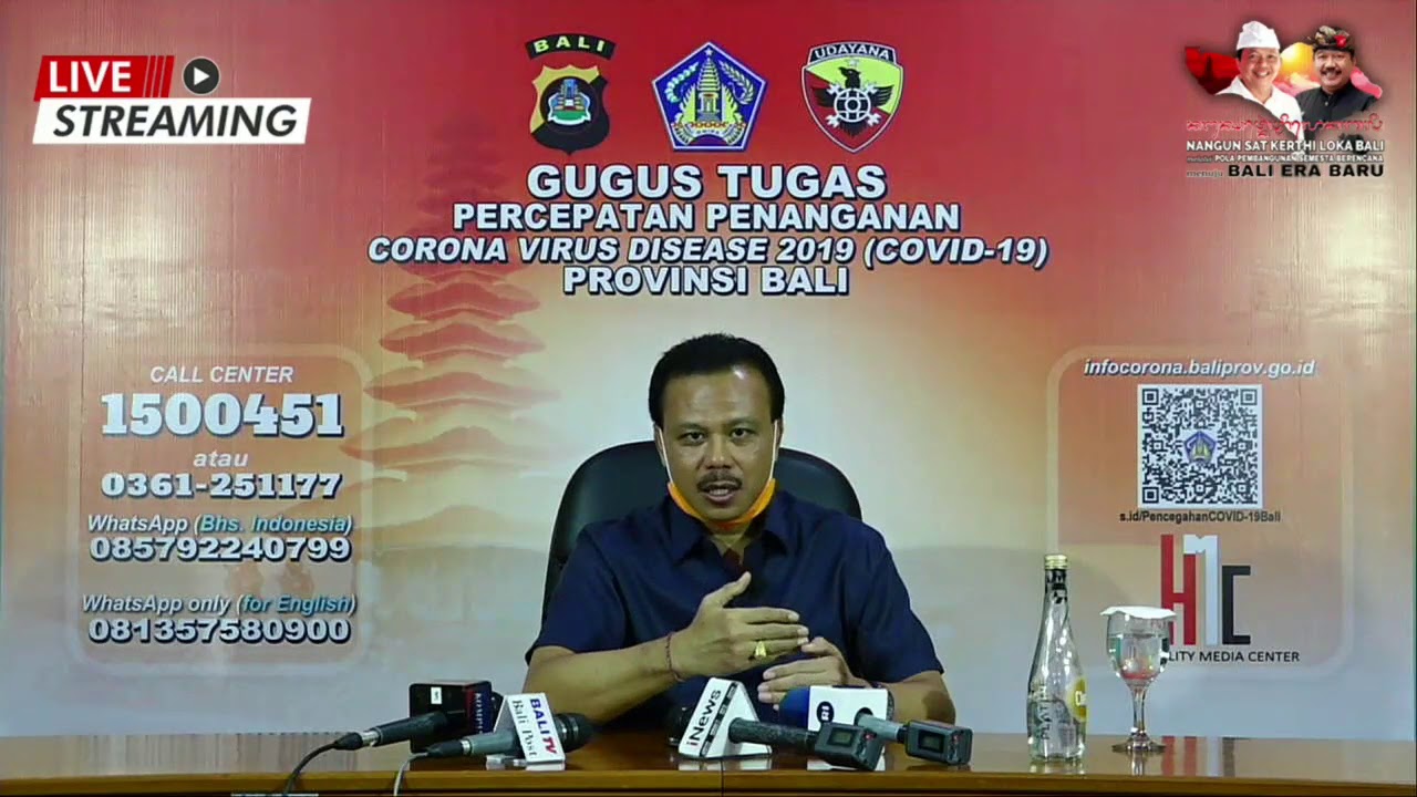 Siaran Pers Perkembangan Penanggulangan COVID–19 Provinsi Bali per 11 April 2020