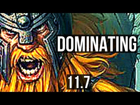 OLAF vs TEEMO (JUNGLE) | 7/1/10, 500+ games, 1.1M mastery, Dominating | NA Diamond | v11.7