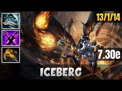 Iceberg | Queen of Pain | Dota 2 Pro Gameplay - Patche 7.30e