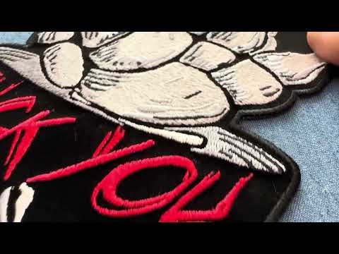 Middle Finger Iron On Patch PL6888