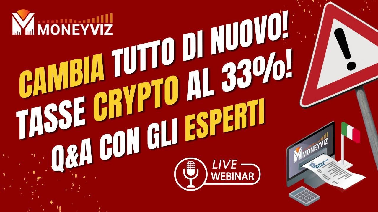#tasse #crypto: cambia tutto dal 2025, novità su staking e tasse al 33%. Q&A con gli esperti!