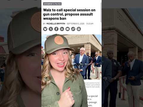 Walz to Save Us All… Or Just Ban Out Guns?!? #2ndamendment #shortsfeed #shortsvideo #shorts Thumbnail