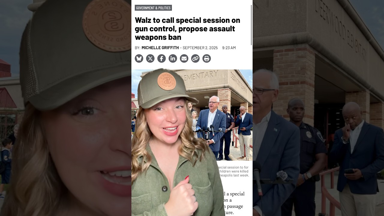 Walz to Save Us All… Or Just Ban Out Guns?!? #2ndamendment #shortsfeed #shortsvideo #shorts
