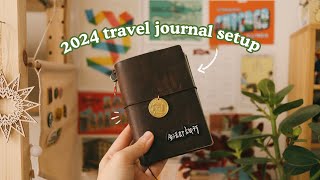 My 2024 Travel Journal Setup (TRAVELER's Notebook) | Abbey Sy