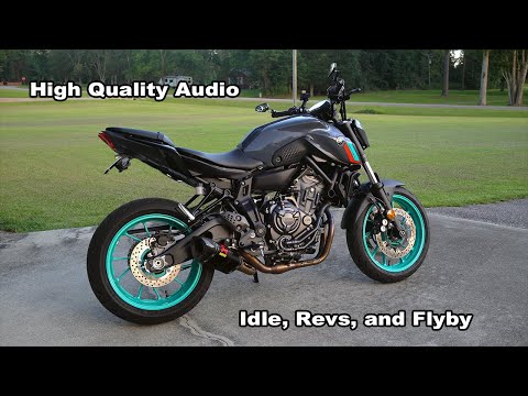 Yamaha MT07 Akrapovic Carbon Exhaust - No Baffle