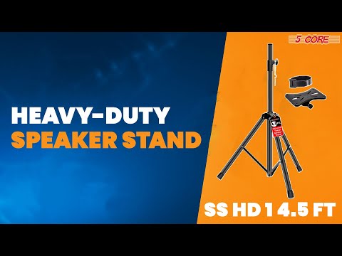 5 Core Speaker Stand Height Adjustable 54" Heavy Duty PA DJ Tripod Studio Monitor Stands image 11