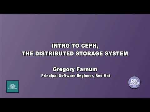 Intro to Ceph the Distributed Storage System