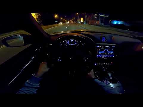 2021 Maserati Ghibli S Q4 (430PS) POV Night Drive (280kmh) + Autobahn Top Speed