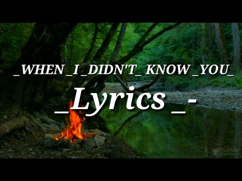 _WizG_ When I didn't know you _(Feat. Jantine)_Lyrics _
