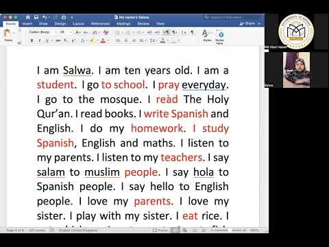 Salwa needs to get her pronunciation of these words right 01