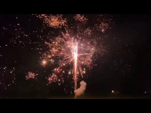 Custom firework cake with rapid 21 gun salute finale