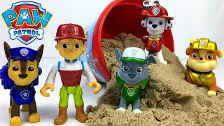 PAW PATROL MIT FORMEN KINETISCHES SAND UND DAS DSCHUNGELFAHRZEUG VON CHASE