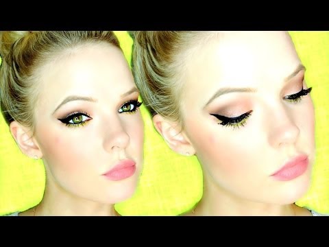 GRWM | WINGED LINER Too Faced Chocolate Bar Palette Video