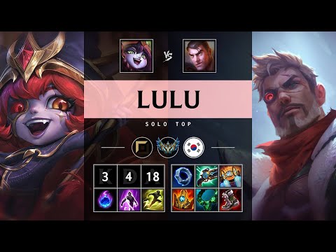 Lulu Top vs Jayce - KR Challenger Patch 25.18