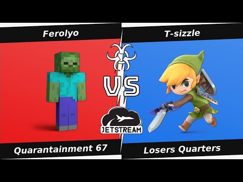 Quarantainment 67 Losers Quarters - Ferolyo (Steve) Vs T-sizzle (Toon Link) - SSBU