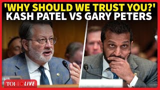 Senator Peters Confronts FBI Director Patel During Senate Hearing Over Bureau Role