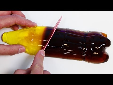 HUGE Gummy Cola Bottle! DIY Homemade Jelly Candy! Video