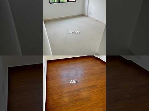 Inilah Cara Nak Pasang Lantai Vinyl Untuk Ruangan Korang. Cepat, Mudah & Cantik.