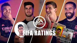  Asensio, Carvajal, Casemiro & Courtois play HILARIOUS FIFA 21 ratings game! video