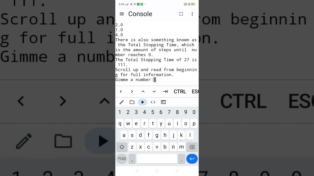 Collatz Conjecture Calculator made in Python. #pythoncode #programming #maths