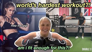 I TRIED the HARDEST BOXING WORKOUTS *don’t laugh at me* | at-home shadowboxing workouts HELP