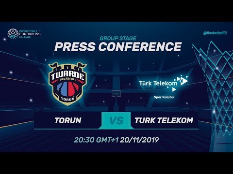 Polski Cukier Torun v Türk Telekom - Press Conference - Basketball Champions League 2019-20