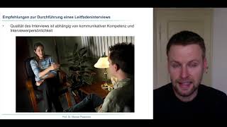 Wie führe ich ein gutes Leitfadeninterview durch?