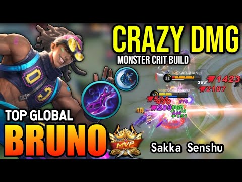 BRUNO BEST BUILD 2023 | TOP GLOBAL BRUNO GAMEPLAY | MOBILE LEGENDS