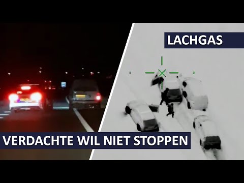 National Police Unit - Suspect under the influence of laughing gas refuses to stop.