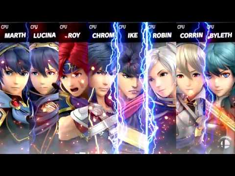 Super Smash Bros. Ultimate - Best Fire Emblem Character Battle with Byleth Gameplay [1080p]