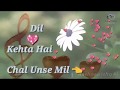 Dil Kehta Hai Chal Unse Mil Whatsapp Status Video