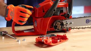How to Reset the Chain Brake on a Chainsaw | Husqvarna