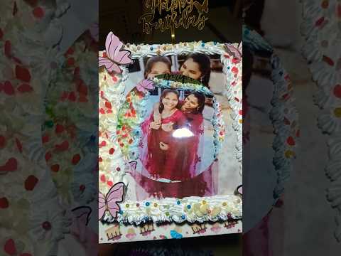 White forest cake ✨ customised with photo print #friendship #homebaking #birthdaycake#mannargudi