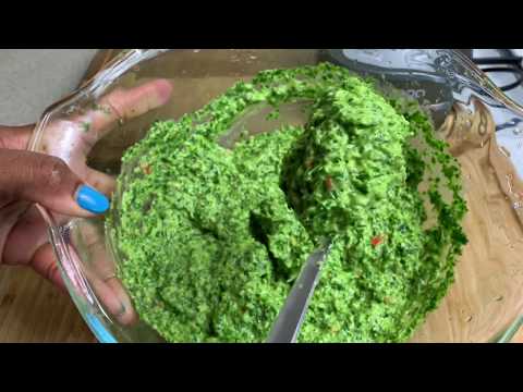 GREEN SEASONING RECIPE | GREEN SAUCE RECIPE || CARIBBEAN GREEN SEASONING || TERRI-ANN’S KITCHEN