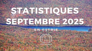 STATISTIQUES IMMOBILIÈRES de l'Estrie pour septembre 2025  🚀 - Immobilier