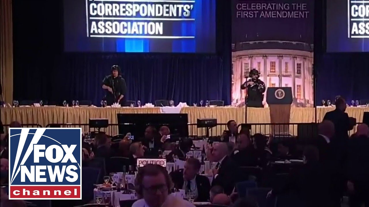 WATCH: Trump RUSHED out of White House Correspondents' Dinner