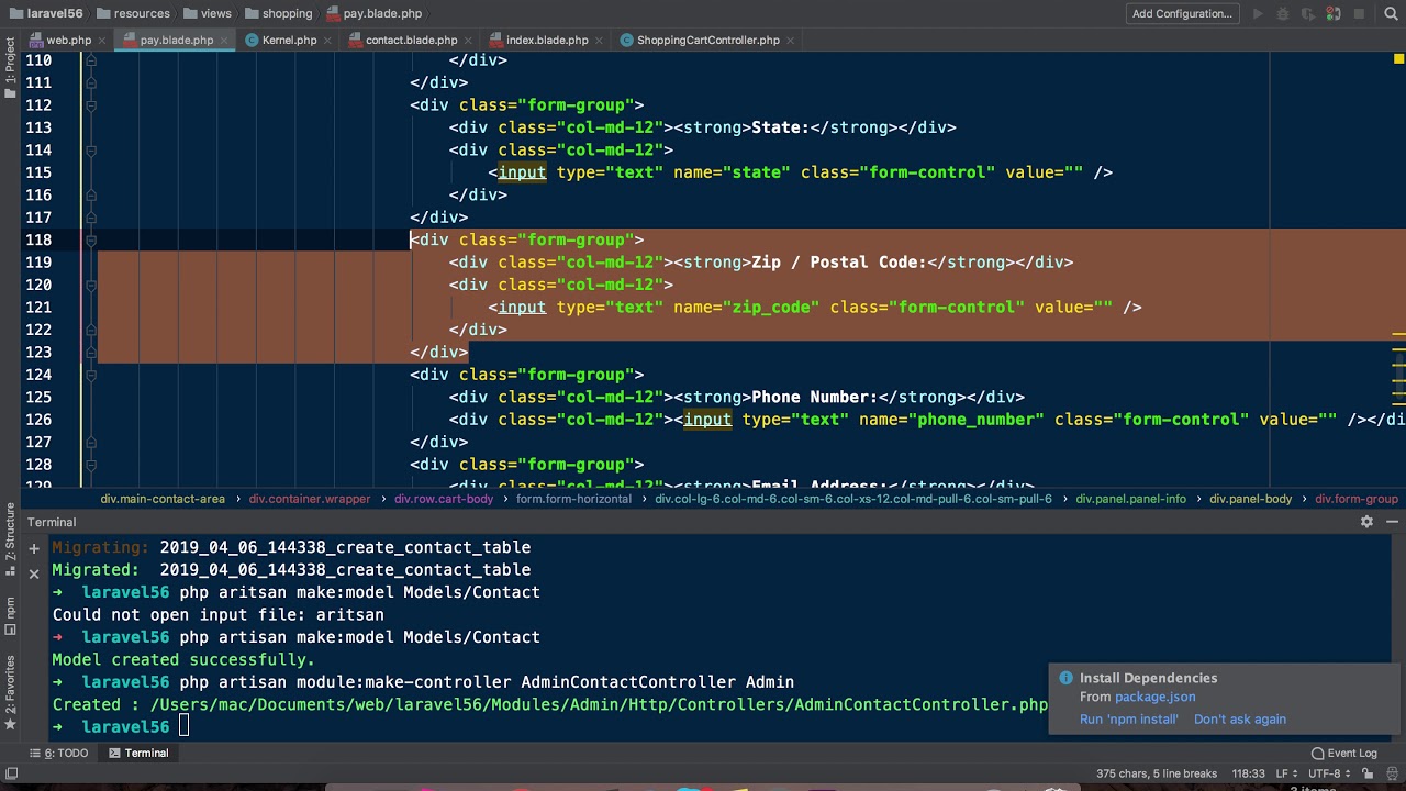 Bài 36.1 Giao diện form thanh toán - Website bán hàng Laravel