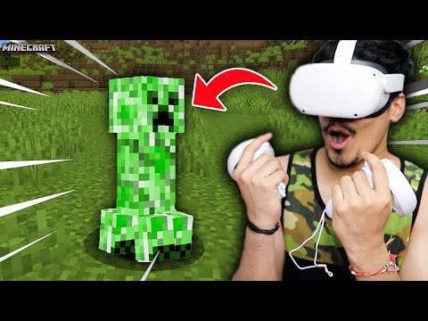 I Played Minecraft In VR 😂 (FUNNY)