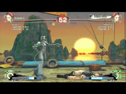 SSF4 AE: 2012 - akra01 ( Cammy ) Vs NiKe5123 ( Cammy ) - Xbox Live Match