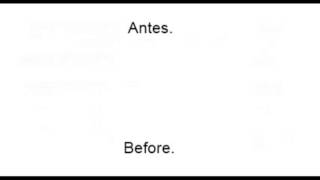 Learning Spanish - Romantic Song. (Translated to English). Antes - Obie Bermudez