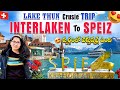 Switzerland Interlaken To Spiez Cruise Journey On Lake Thun 4K Telugu Travel Vlog