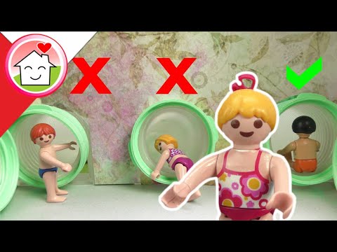 Playmobil po polsku Nie wybierz złej zjeżdżalni - Rodzina Hauserow Aquaparku