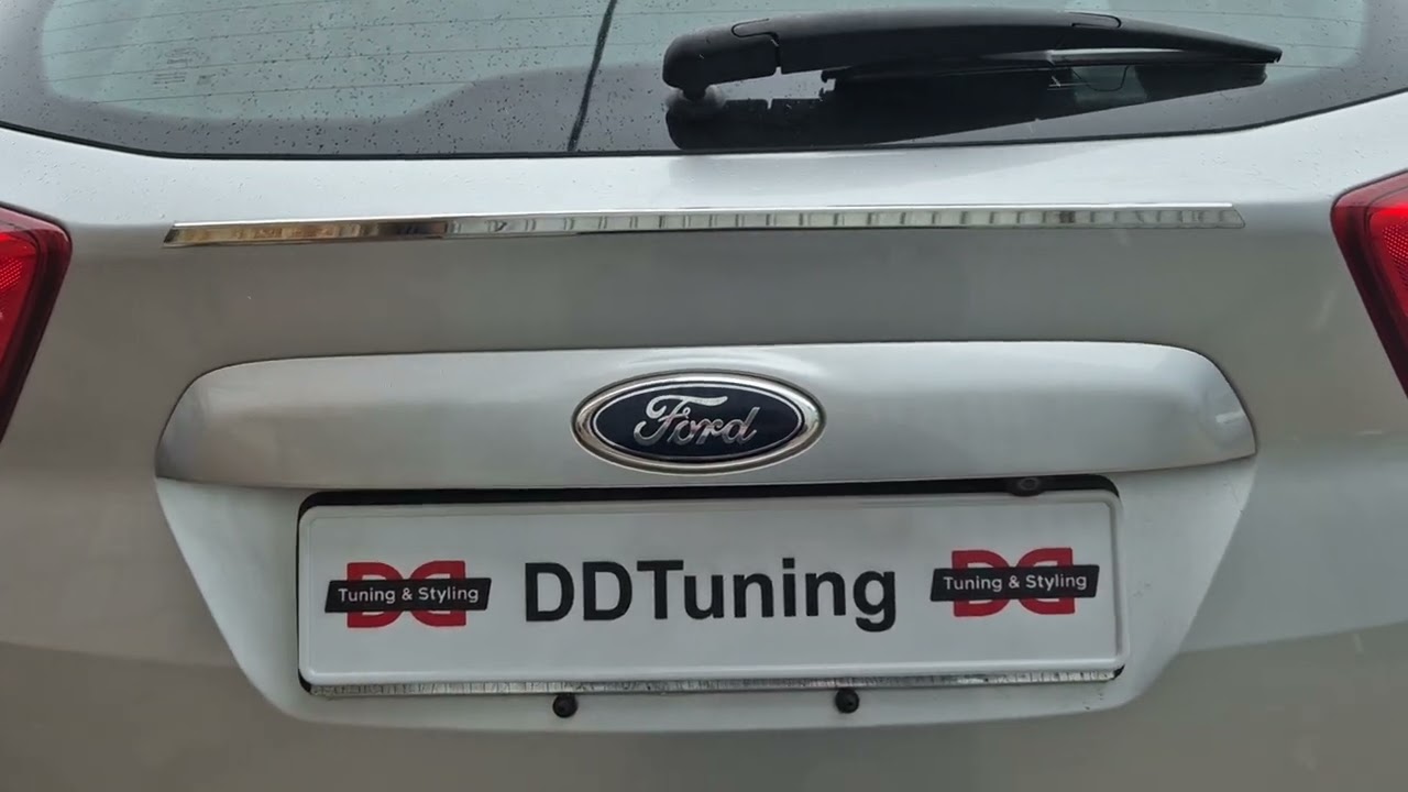 Ford C-Max/Grand C-Max 2010-2019 гг. Хромированная накладка над номером OmsaLine (нержавейка) Video 1