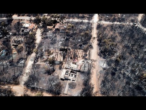 Greece fires took just minutes to reach the sea